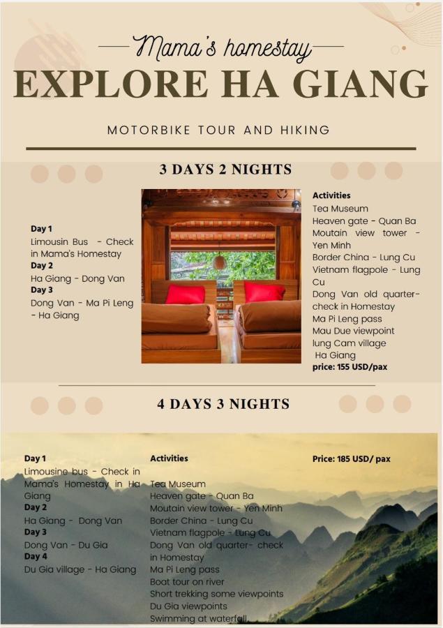 Mama'S Homestay Ha Giang Kültér fotó
